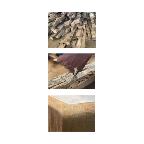 Teak craftsmanship detail